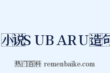 小说SUBARU造句是什么意思的图片